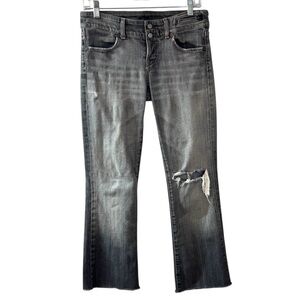 Citizens Of Humanity Double fly pant crops jeans raw hem traveler #072 stretch